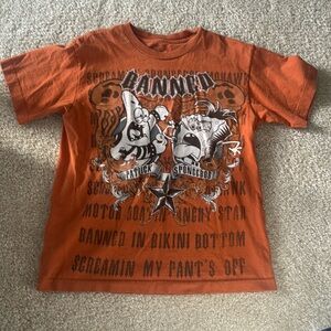 Orange retro tee shirt
